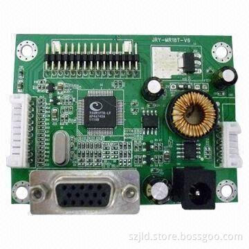 LCD Monitor AD Board with Power Input, Supports VGA and LVDS